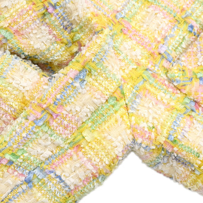 Chanel 1996 Tweed Coat Yellow #42