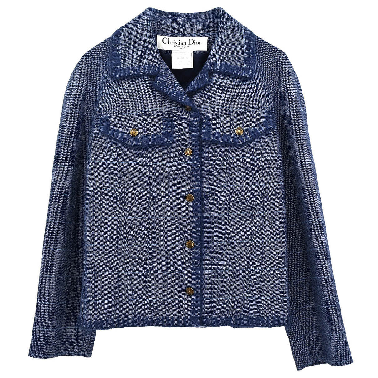 Christian Dior 2000 Single Breasted Jacket Blue #42