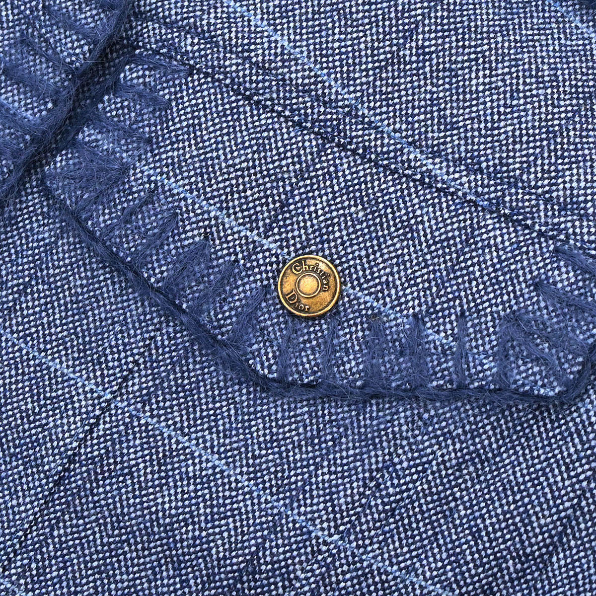 Christian Dior 2000 Single Breasted Jacket Blue #42