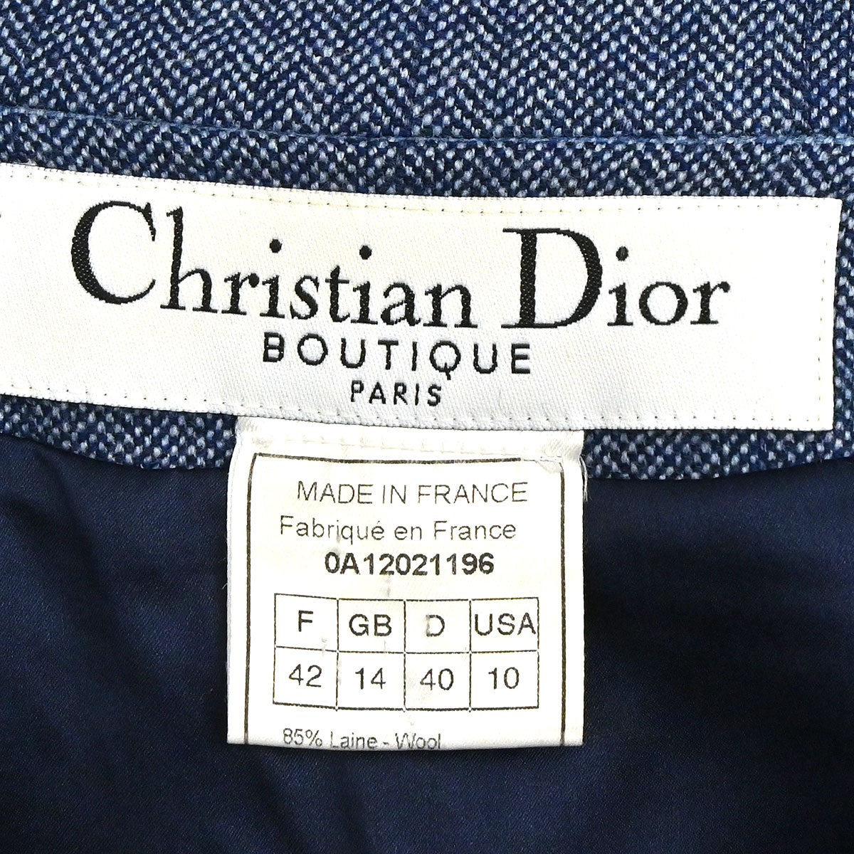 Christian Dior 2000 Single Breasted Jacket Blue #42