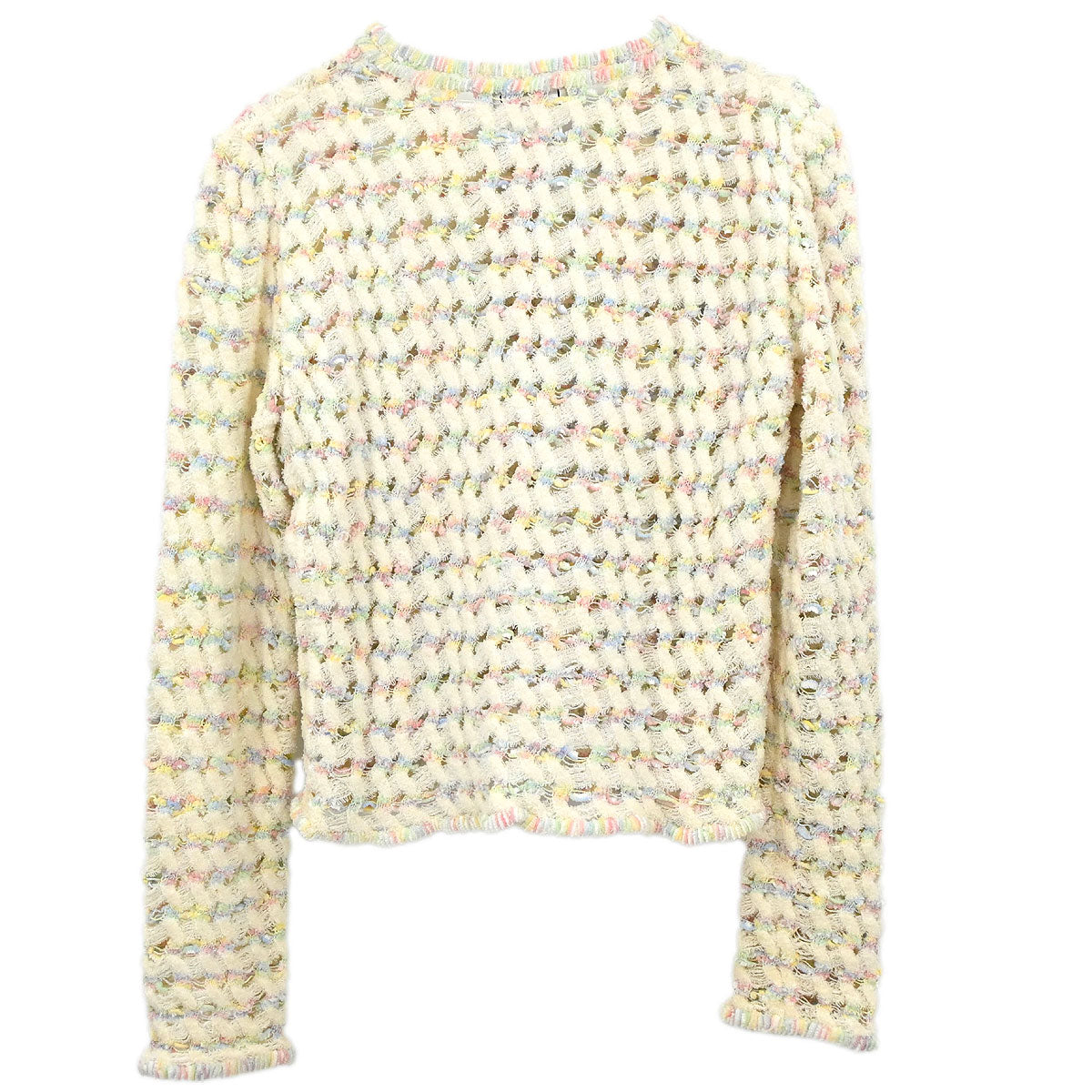 Chanel 1998 Tweed Cardigan White #40