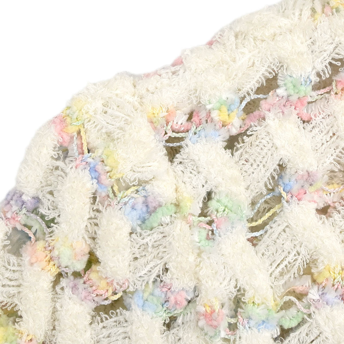 Chanel 1998 Tweed Cardigan White #40