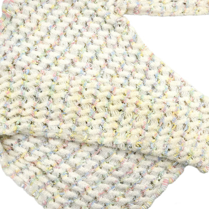 Chanel 1998 Tweed Cardigan White #40