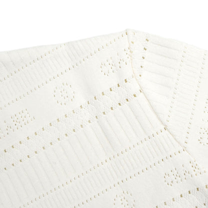 Chanel 1997 Short Sleeve Top White #42