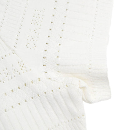 Chanel 1997 Short Sleeve Top White #42