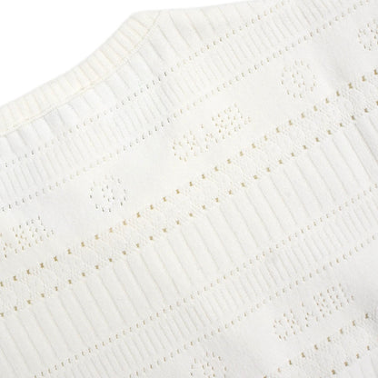 Chanel 1997 Short Sleeve Top White #42
