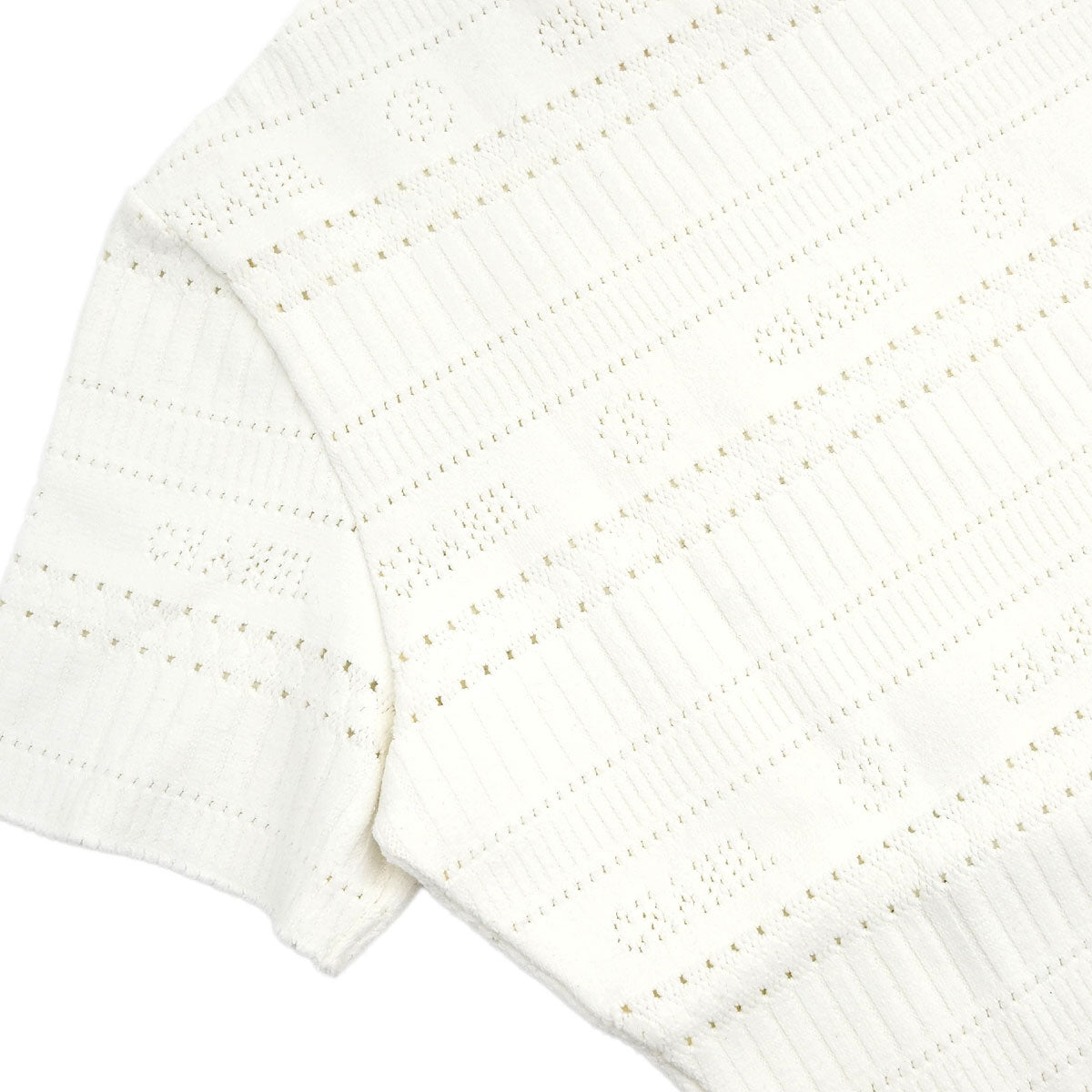 Chanel 1997 Short Sleeve Top White #42