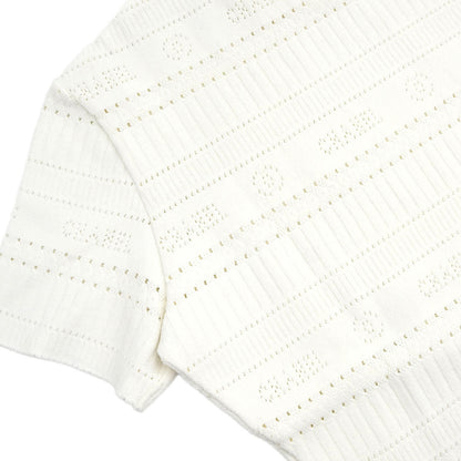 Chanel 1997 Short Sleeve Top White #42
