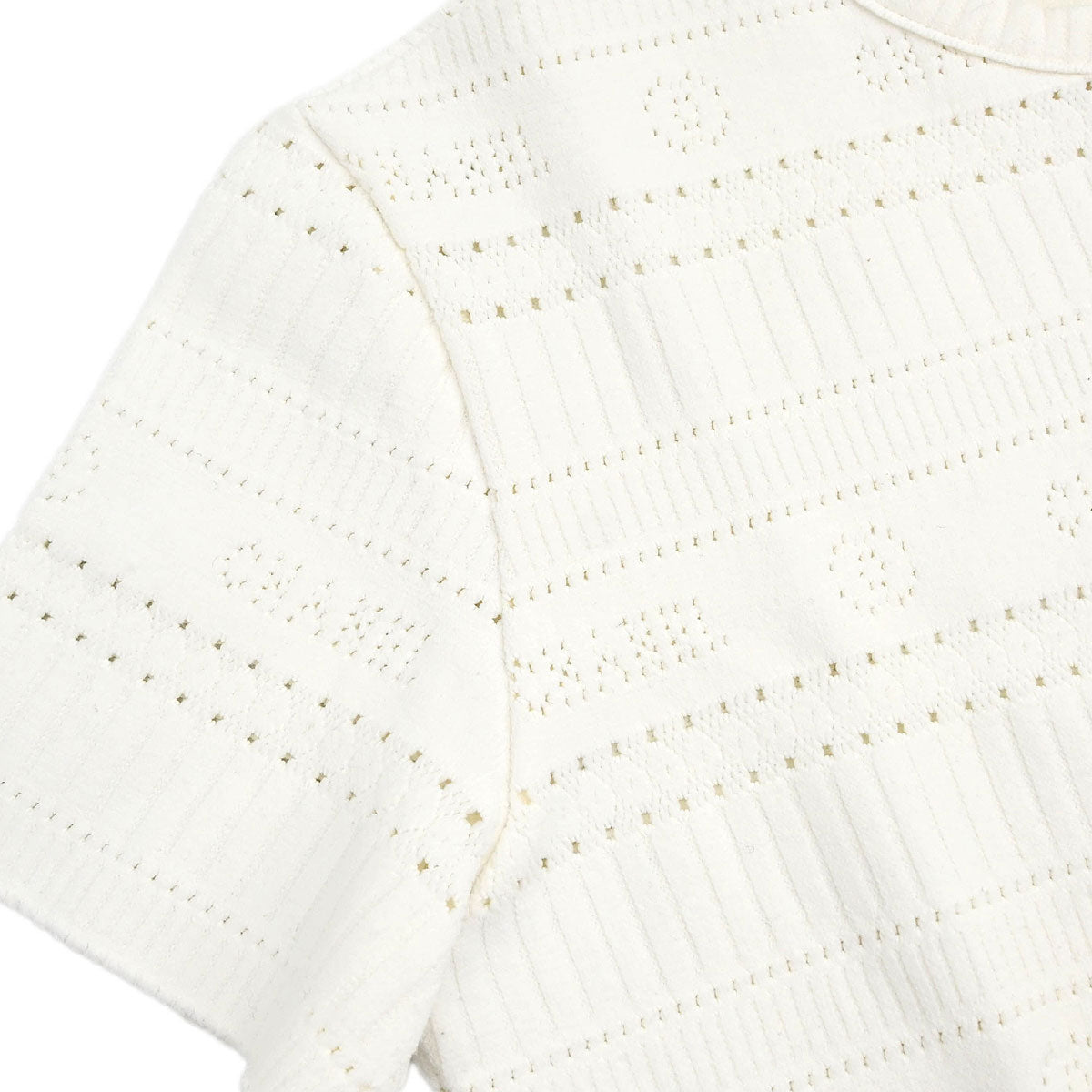 Chanel 1997 Short Sleeve Top White #42