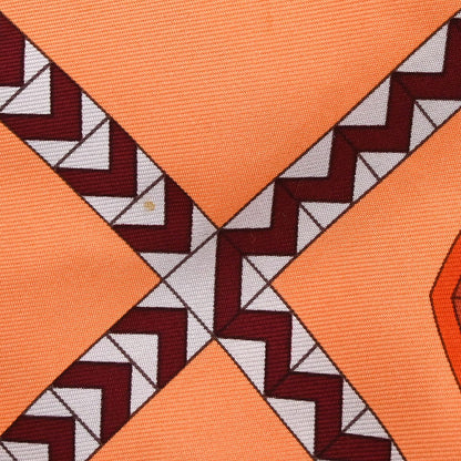 Hermes Shirt Blouse Orange #44