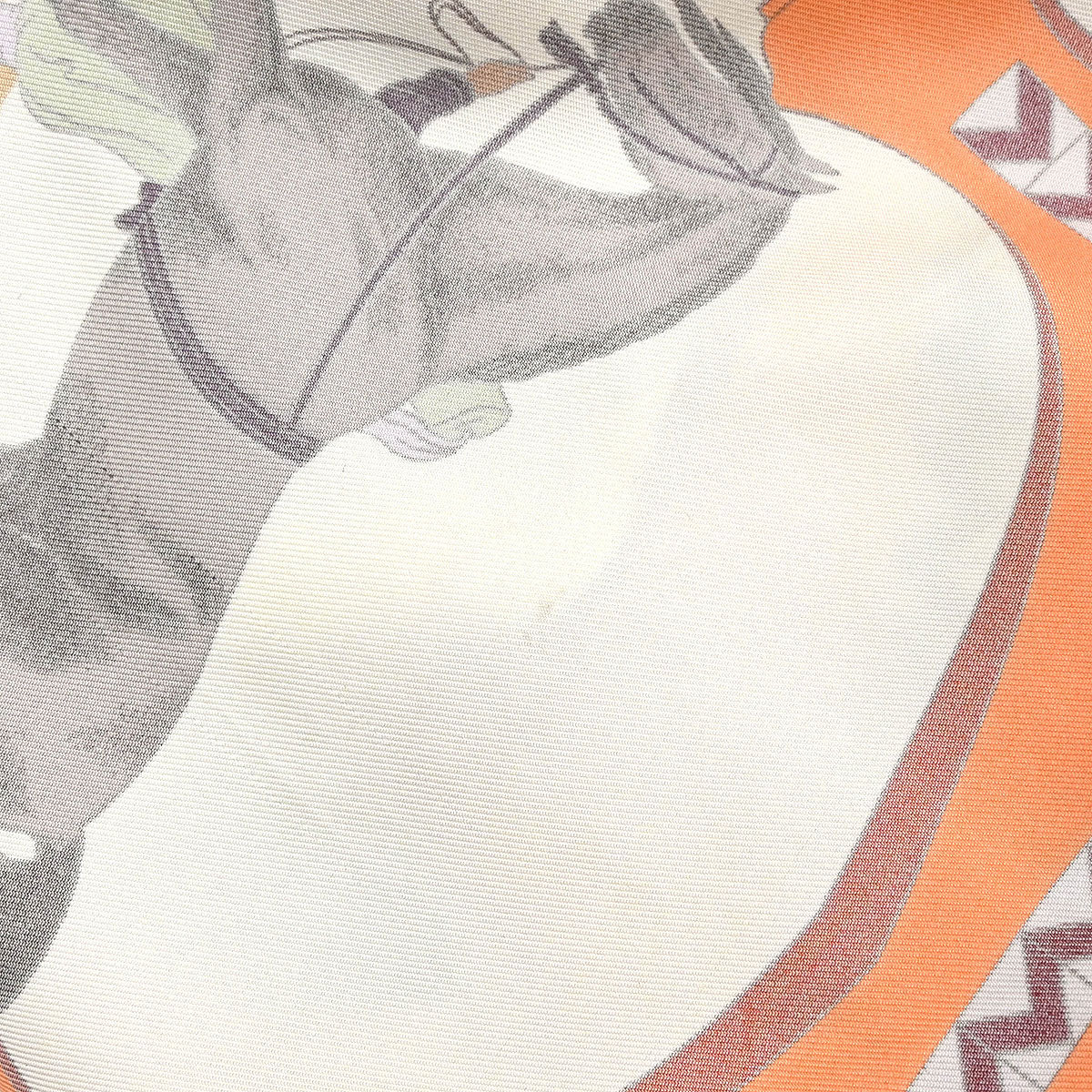 Hermes Shirt Blouse Orange #44