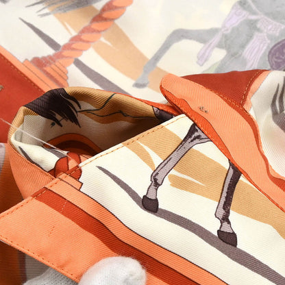 Hermes Shirt Blouse Orange #44