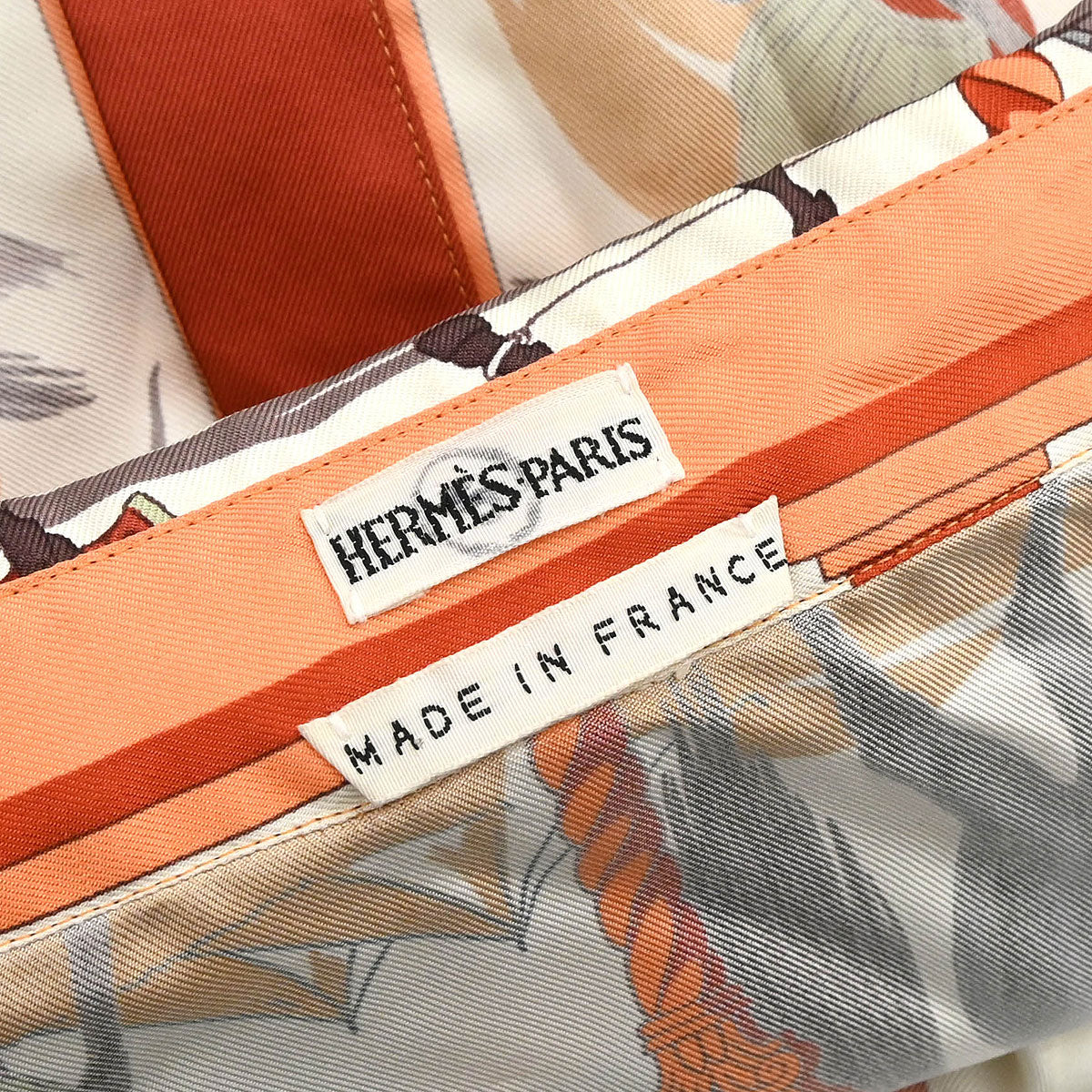 Hermes Shirt Blouse Orange #44