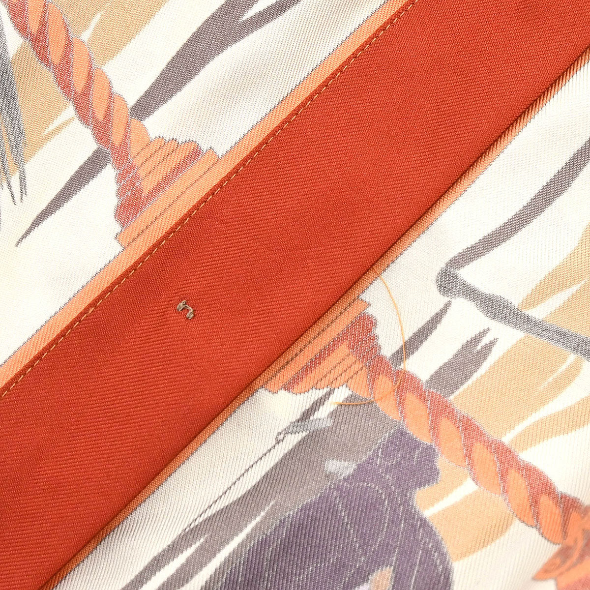 Hermes Shirt Blouse Orange #44