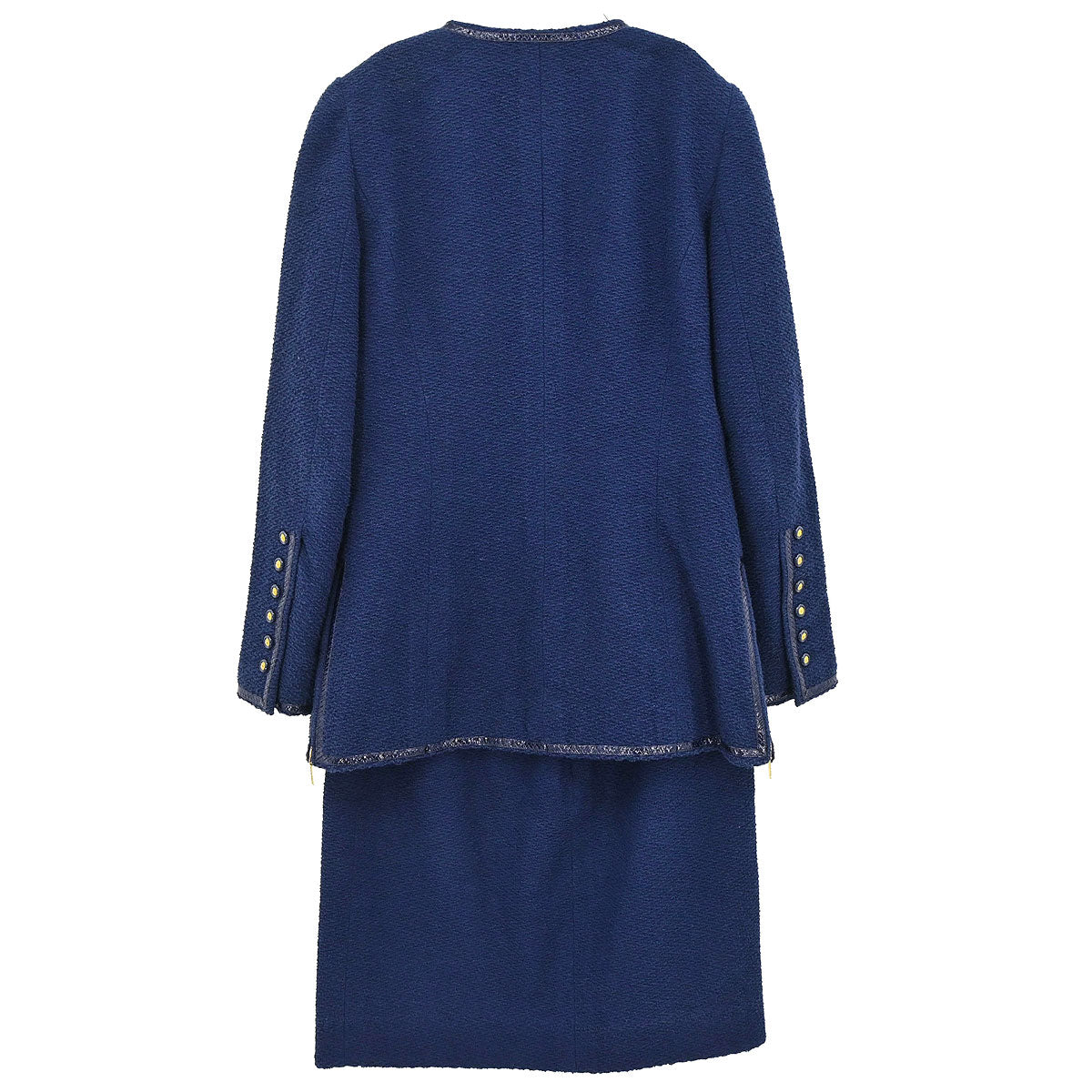 Chanel 1995 Setup Suit Jacket Skirt Navy  #40