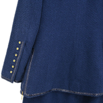 Chanel 1995 Setup Suit Jacket Skirt Navy  #40