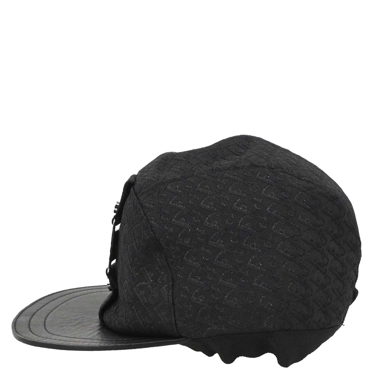Christian Dior Black Street Chic Trotter Cap Hat #58 Small Good