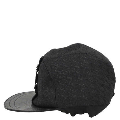 Christian Dior Black Street Chic Trotter Cap Hat #58 Small Good