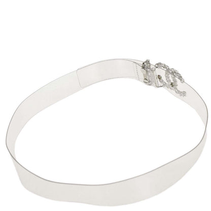 Chanel Clear Silver PVC Belt