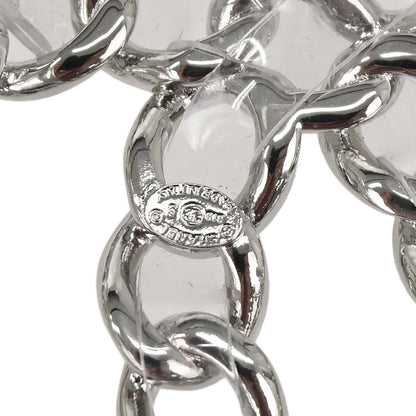 Chanel Clear Silver PVC Belt