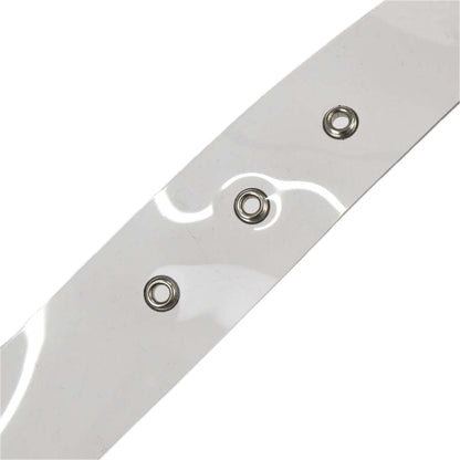 Chanel Clear Silver PVC Belt