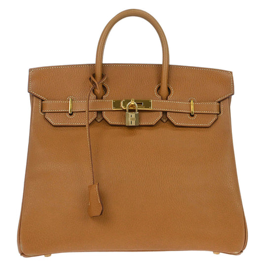 Hermes Natural Sable Ardennes Haut a Courroies 32 Handbag