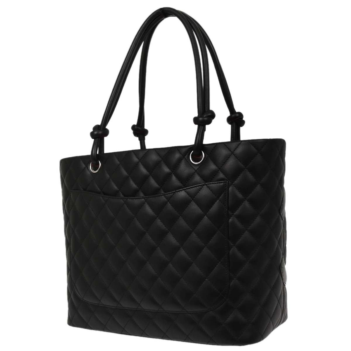 Chanel Black Calfskin Cambon Ligne Tote Handbag