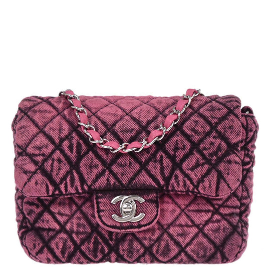 Chanel Pink Denim Shoulder Bag