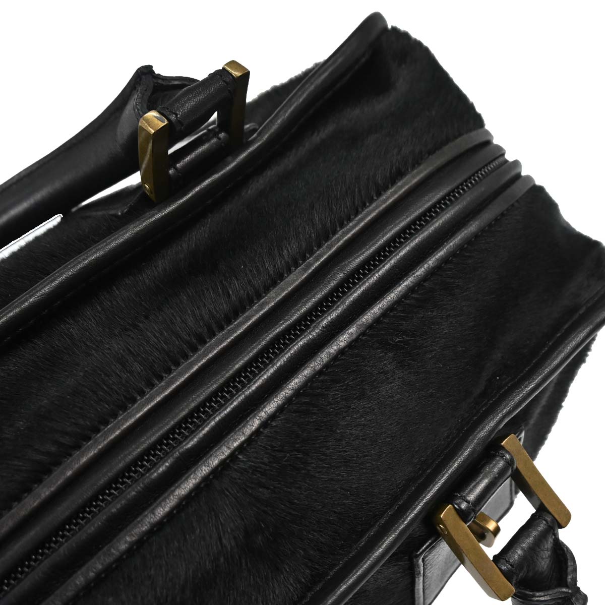 Loewe Black Pony Hair Amazona 28 Handbag