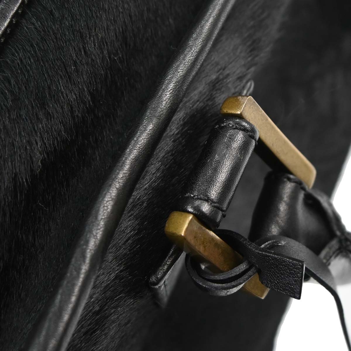 Loewe Black Pony Hair Amazona 28 Handbag