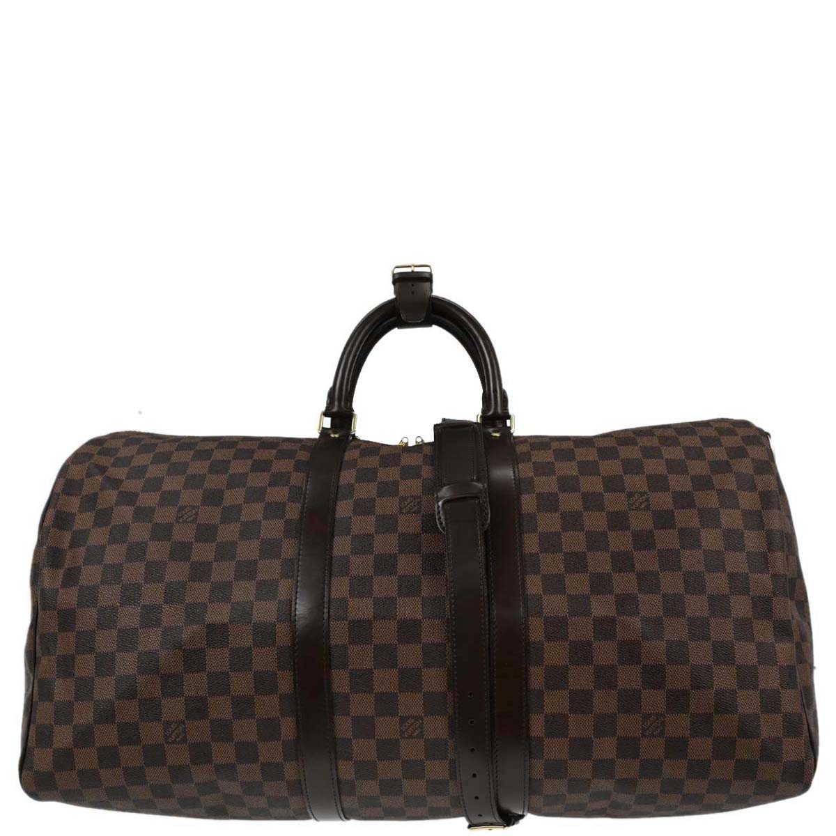 Louis Vuitton Damier Keepall Bandouliere 55 Shoulder Duffle Bag N41414