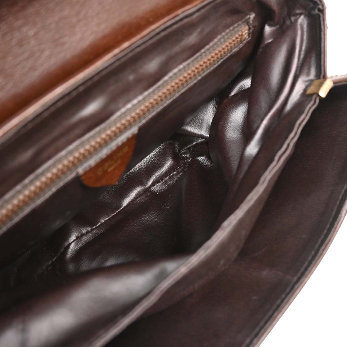 Celine Brown Pony Hair Leopard Print Shoulder Bag