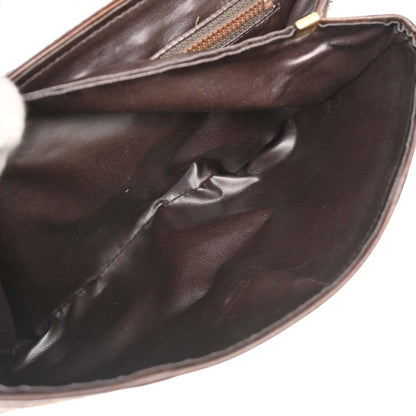 Celine Brown Pony Hair Leopard Print Shoulder Bag