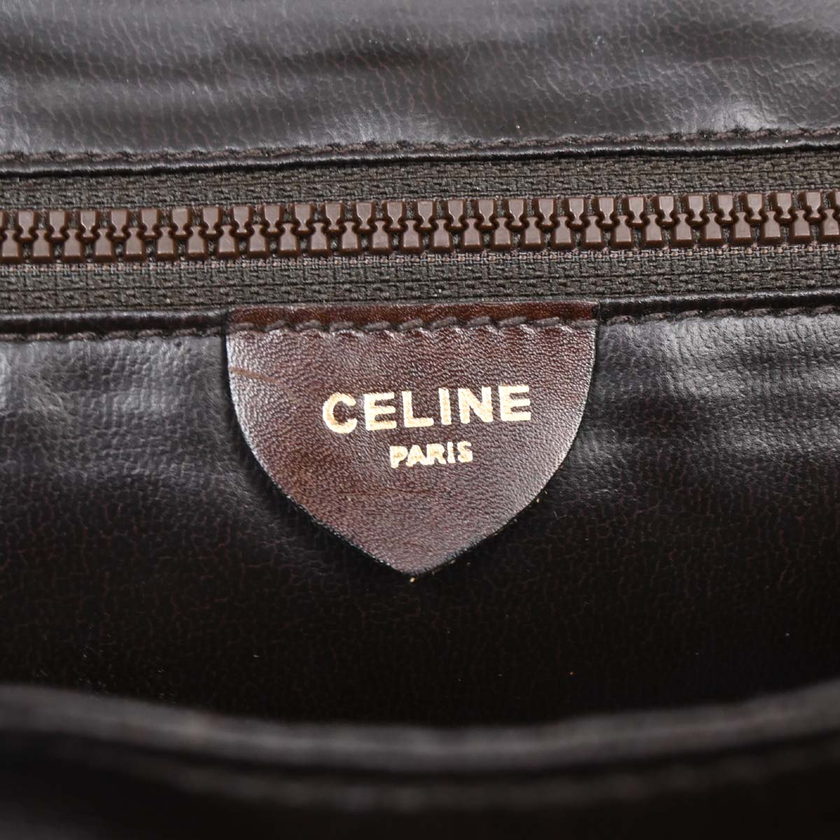 Celine Brown Pony Hair Leopard Print Shoulder Bag