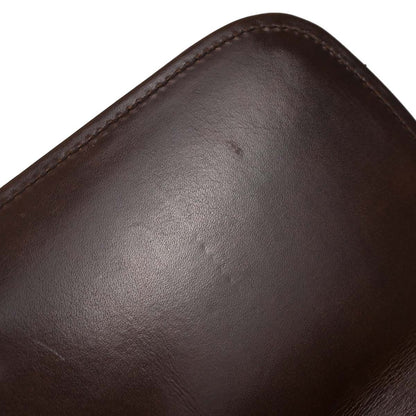 Celine Brown Pony Hair Leopard Print Shoulder Bag