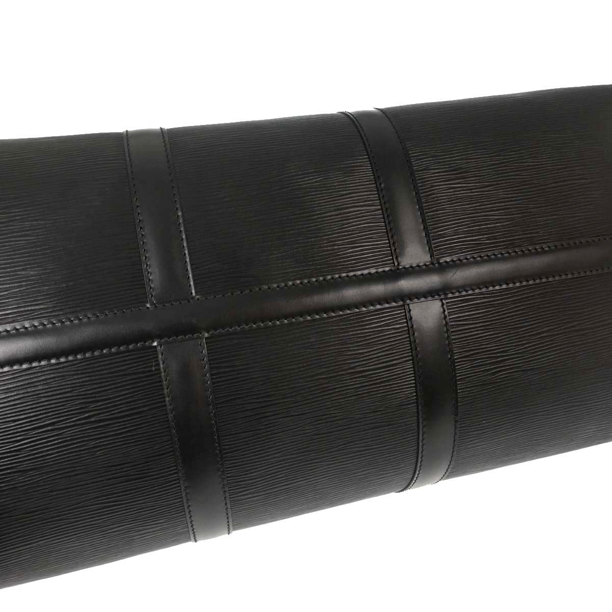 Louis Vuitton Black Epi Keepall 50 Travel Handbag M42962