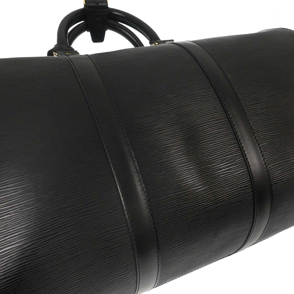 Louis Vuitton Black Epi Keepall 50 Travel Handbag M42962