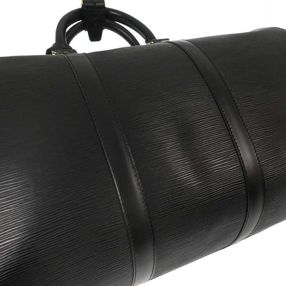 Louis Vuitton Black Epi Keepall 50 Travel Handbag M42962