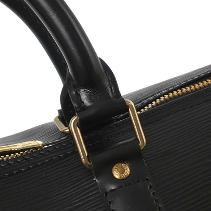 Louis Vuitton Black Epi Keepall 50 Travel Handbag M42962