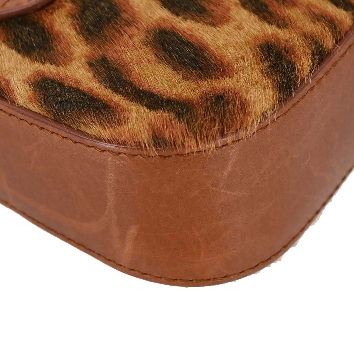 Christian Dior Brown Pony Hair Street Chic Columbus Handbag