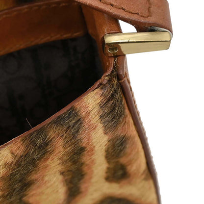 Christian Dior Brown Pony Hair Street Chic Columbus Handbag