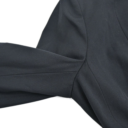 Chanel 2000 Single Breasted Collarless Jacket Black #42