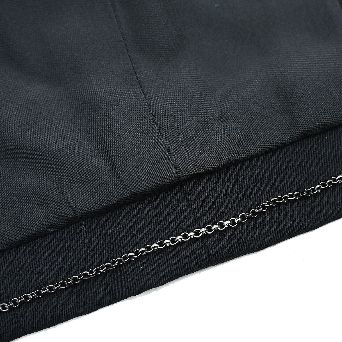 Chanel 2000 Single Breasted Collarless Jacket Black #42