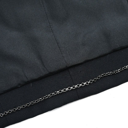 Chanel 2000 Single Breasted Collarless Jacket Black #42
