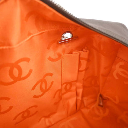 Chanel 2005-2006 Brown Calfskin Cambon Ligne Bowling Bag 27