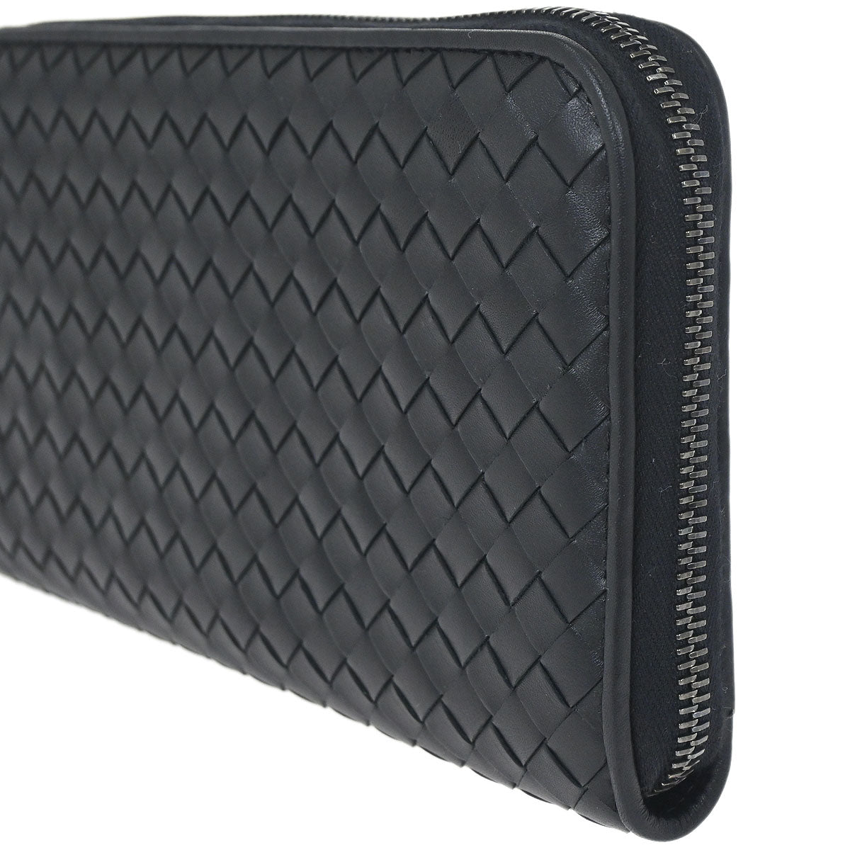Bottega Veneta Black Intrecciato Wallet
