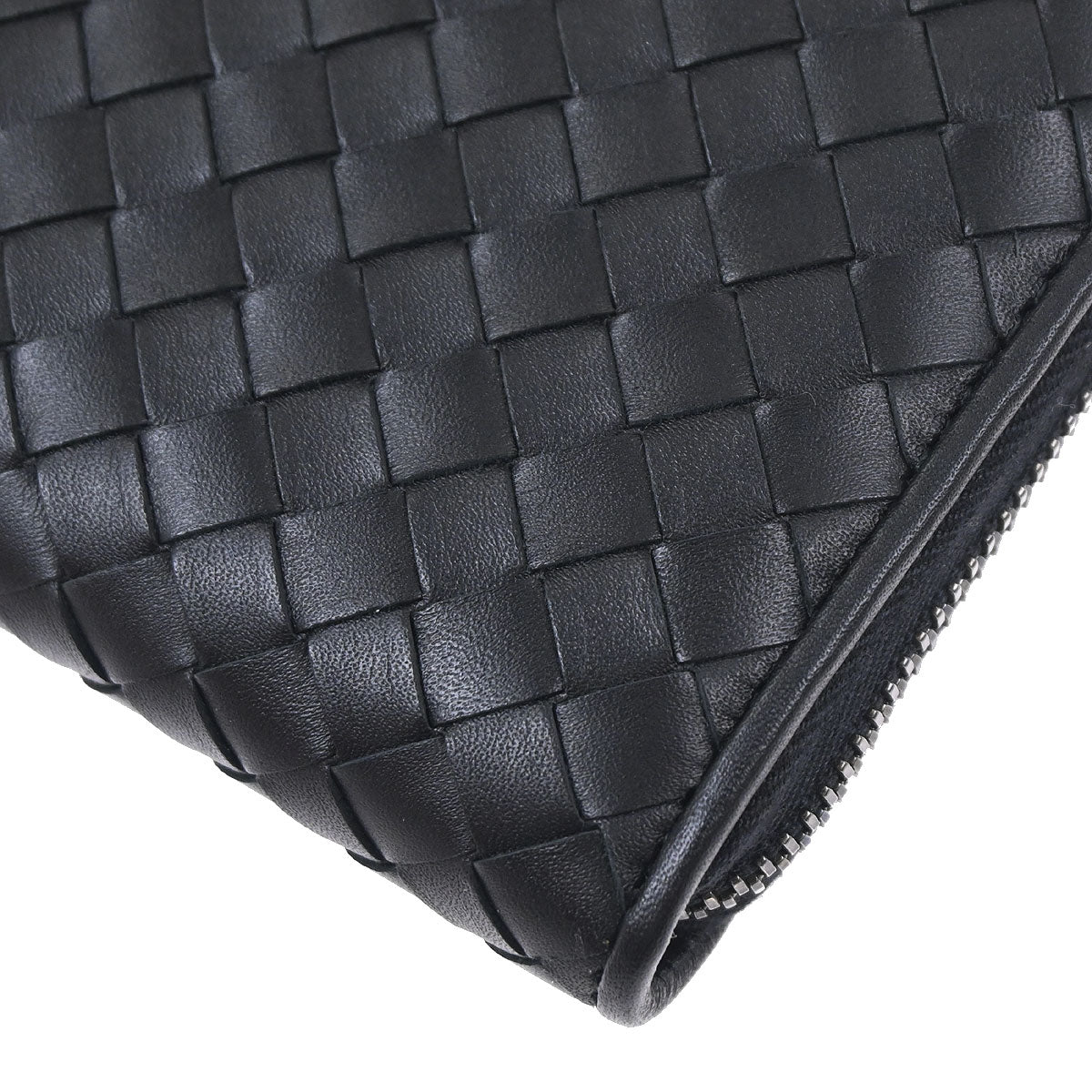 Bottega Veneta Black Intrecciato Wallet
