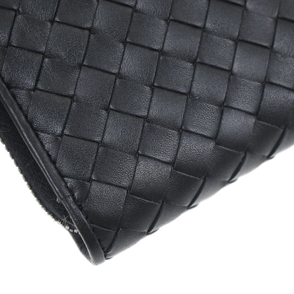 Bottega Veneta Black Intrecciato Wallet