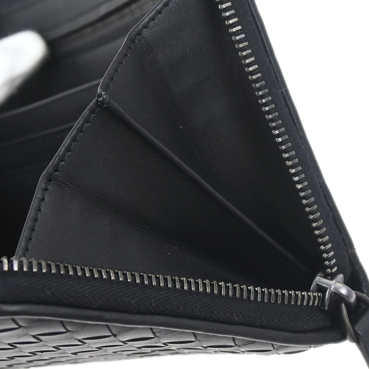 Bottega Veneta Black Intrecciato Wallet