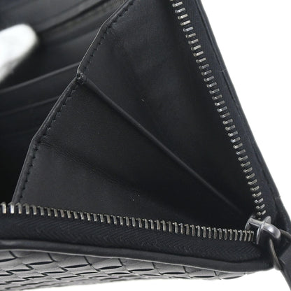 Bottega Veneta Black Intrecciato Wallet